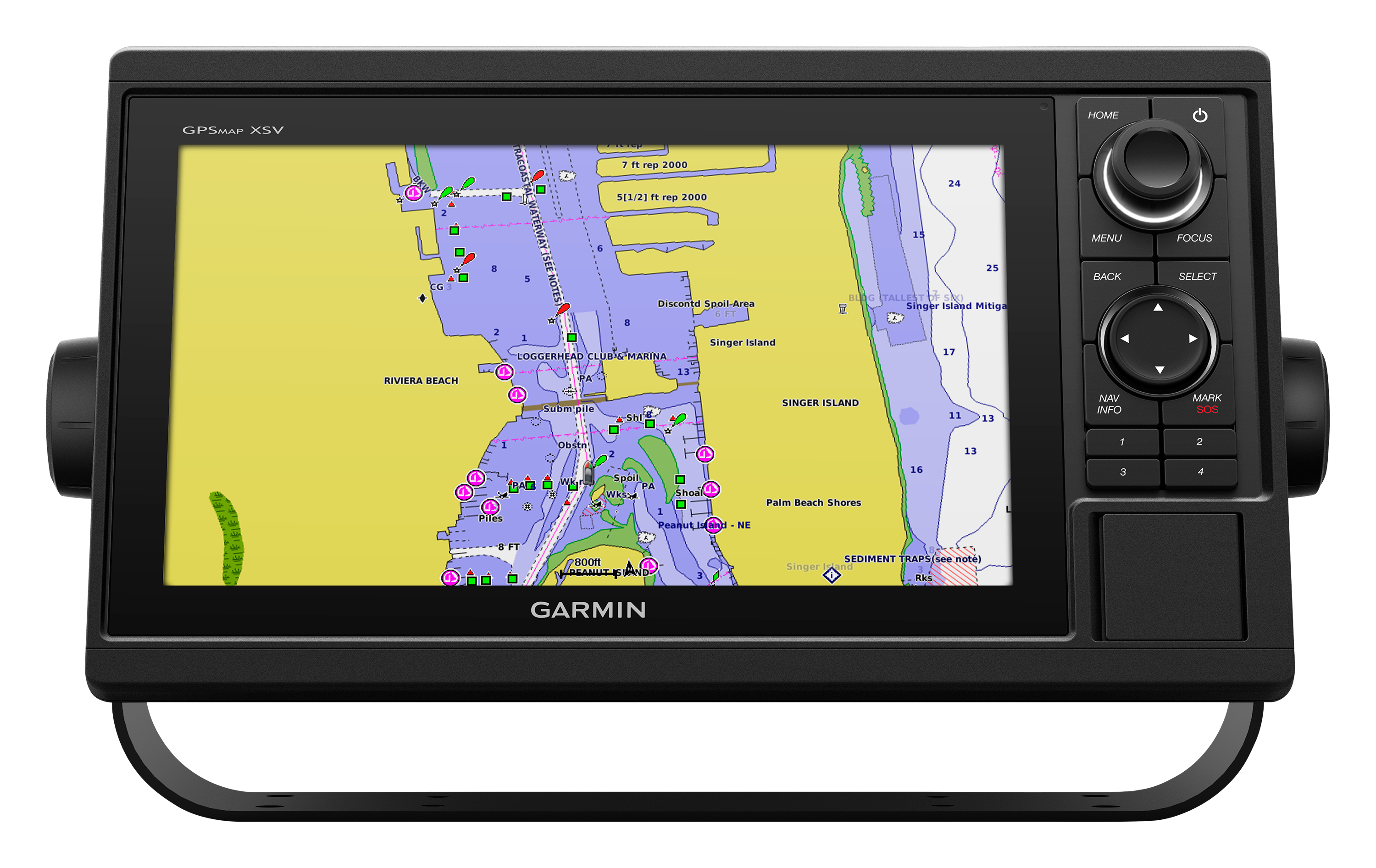 Garmin GPSMAP 1042xsv Chartplotter/Sonar Networking Combo with Allin